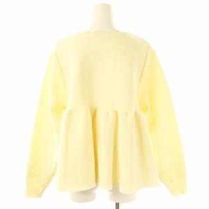 BEARDSLEY 23AW ペプラムニットカーディガン ジップアップ F アイボリー /DF OS