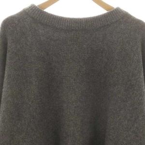 Spick&Span 23AW ドルマンロングリブニット セーター ウール グレー