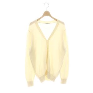 カシミヤニット カーディガン Vネック 3 アイボリー /ES OS