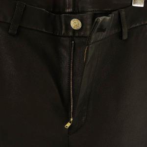 Deuxieme Classe leather パンツ スリムパンツ 羊革 38 ブラック