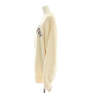 gelato pique 23AW パウダーDOG3柄ジャガードプルオーバー ニット セーター 長袖 ルームウェア 部屋着 F オフホワイト