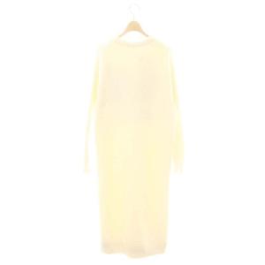 gelato pique 23AW パウダーDOG3柄ジャガードワンピース ルームウェア ロング F オフホワイト