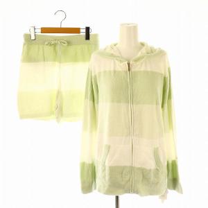 23SS スムーズィーlite3ボーダーパーカ ショートパンツ セットアップ ルームウェア F ミント