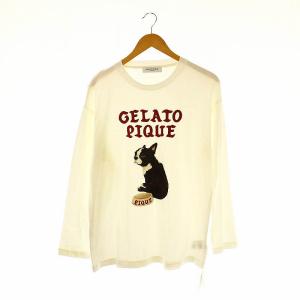 23AW フレンチブルドッグロングTシャツ カットソー 長袖 M オフホワイト /DF OS