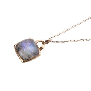 OCEANIC BLUE ネックレス ペンダント ブラックマザーオブパール×ロイヤルブルームーンストーン