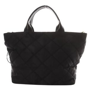 CHANEL PRECISION ノベルティ キルティング 2WAY トートバッグ ショルダーバッグ ココマーク ブラック