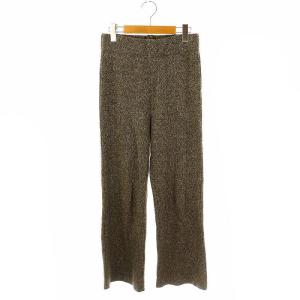 ルシアスニットパンツ イージー シルク リネン混 F カーキ /DO OS