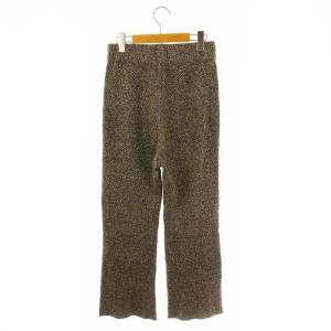CHAOS ルシアスニットパンツ イージー シルク リネン混 F カーキ /DO OS