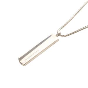 TIFFANY&Co. ナローバー プレート スネークチェーン ネックレス ペンダント SV925 シルバー 1837 /SR23