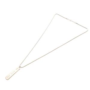 TIFFANY&Co. ナローバー プレート スネークチェーン ネックレス ペンダント SV925 シルバー 1837 /SR23