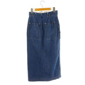 Mame Kurogouchi Embroidered Denim Skirt 1 ブルー MM21PS-SK704