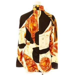 Mame Kurogouchi 23FW Marble Print High Neck Jersey Top