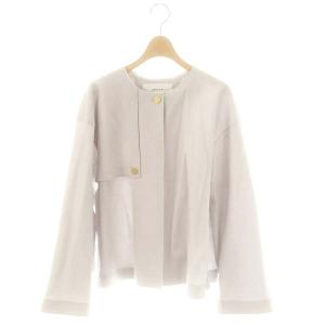 バランサーキュラージャケット ノーカラー 38 ライトグレー /HK OS