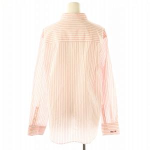 SLOBE IENA 24AW HAPPYCOLOR SHIRT シャツ スタンドカラー 長袖 ストライプ F ピンク 24050912300040