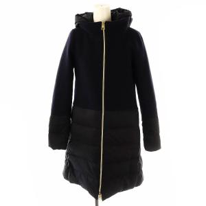 DIAGONAL WOOL AND NUAGE PARKA 38 ブラック