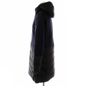 HERNO DIAGONAL WOOL AND NUAGE PARKA 38 ブラック
