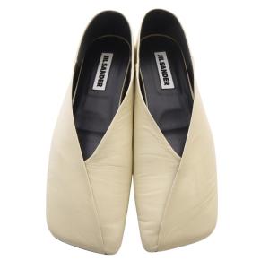 JIL SANDER BALLET SHOE レザー 36.5 べージュ J57WZ0001
