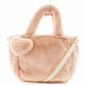 ラブラリーバイ LOVERARY BY ハンドバッグ ショルダーバッグ 2way フェイクファー ハート