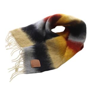 ボーダーマフラー フリンジ マルチカラー /SR23 SH