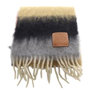 LOEWE ボーダーマフラー フリンジ マルチカラー /SR23 SH