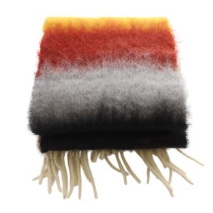 LOEWE ボーダーマフラー フリンジ マルチカラー /SR23 SH