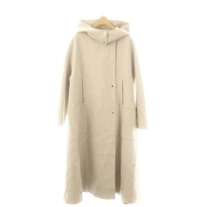 リュクスメルトンフーデットコート アウター ウール 38 ベージュ /NR OS