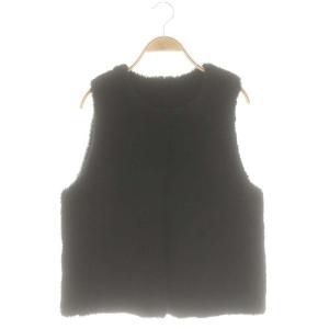 ムートンファーベスト XS ブラック