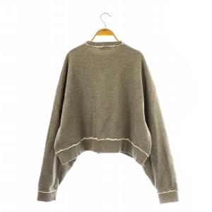 miumiu 23SS MJL911 ロゴスウェットシャツ M グレー