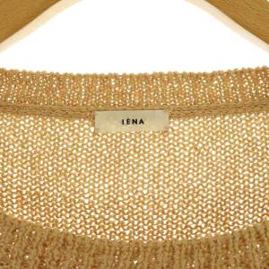IENA 23SS テープヤーンクループルオーバー ニット セーター 長袖 ボリュームスリーブ ベージュ