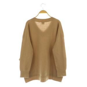 Spick&Span カシミアウールVプルオーバー ニット セーター 長袖 ブラウン
