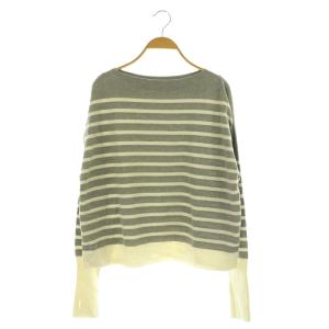 22AW ウルトラファインウール ボートネックプルオーバー ニット セーター F グレー /MY OS