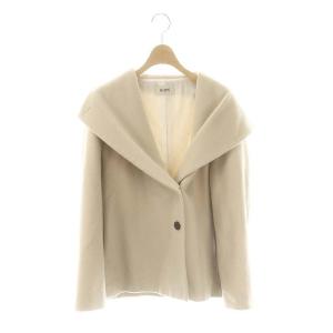 23AW ショートコート ジャケット ダブル カシミヤ混 38 ベージュ /ES OS