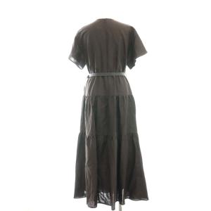ebure 24AW ドライグログラン ワンピース 36 ダークブラウン