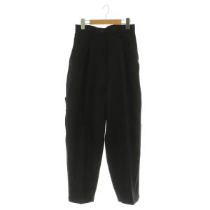 23AW ツイルペインターパンツ ハイウエスト タック M ブラック /MY OS