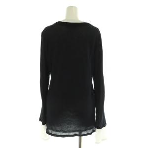 ETRE TOKYO 23AW レイヤードセットロンTee カットソー 長袖 F ブラック ホワイト /MY OS