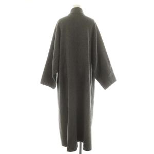 ETRE TOKYO 23AW スタンドカラーリバーロングコート M グレー