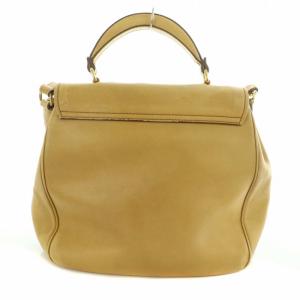 miumiu 2WAY ショルダーバッグ ハンドバッグ ワンハンドル レザー ベージュ OS