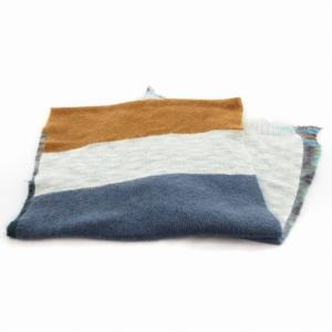 MISSONI ストール マフラー モヘヤ 青系 マルチカラー /UO