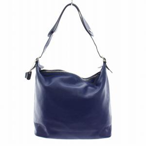 Longchamp ワンハンドルバッグ ショルダーバッグ ロゴ レザー 青 ブルー