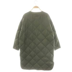 URBAN RESEARCH DOORS ダウンキルトコート ノーカラー ONE カーキ /HK OS