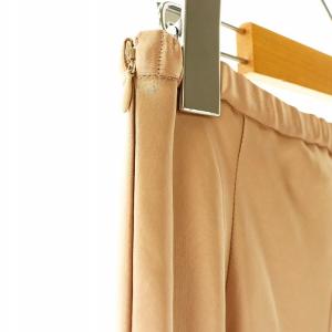 GRACE CONTINENTAL 25SS サテンストレッチイージースカート ロング 36 ピンク /DF OS