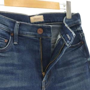 MOTHER THE INSIDER CROP STEP FRAY クロップドデニムパンツ ジーンズ インディゴ カットオフ