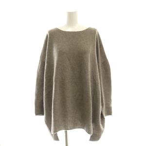 ワイドプルオーバー ニット セーター ウール モカブラウン /MI OS