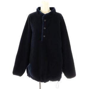 23AW W FACE BOA ボアプルオーバー ジャケット FO ネイビー /DO OS