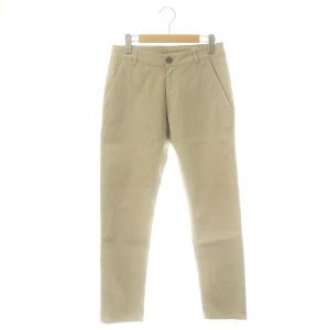 ストレッチ テーパード パンツ スリム 30 ベージュ /AT OS AD