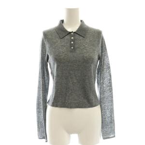 SNIDEL 24AW レイヤードポロニットプルオーバー セーター 2点セット F グレー サックスブルー /ES OS