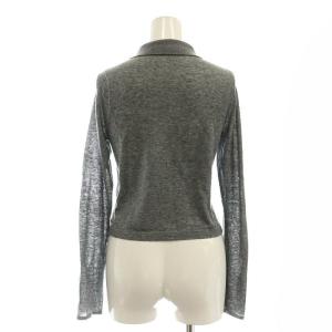 SNIDEL 24AW レイヤードポロニットプルオーバー セーター 2点セット F グレー サックスブルー /ES OS