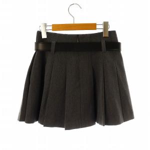 SNIDEL 24AW ベルト付きスカショーパン ショートパンツ プリーツ 0 グレー SWFP245105