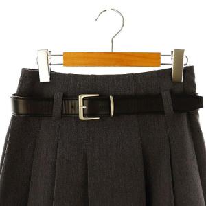 SNIDEL 24AW ベルト付きスカショーパン ショートパンツ プリーツ 0 グレー SWFP245105