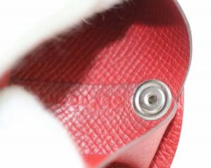 HERMES バスティア コインケース ルージュカサック レッド T刻印